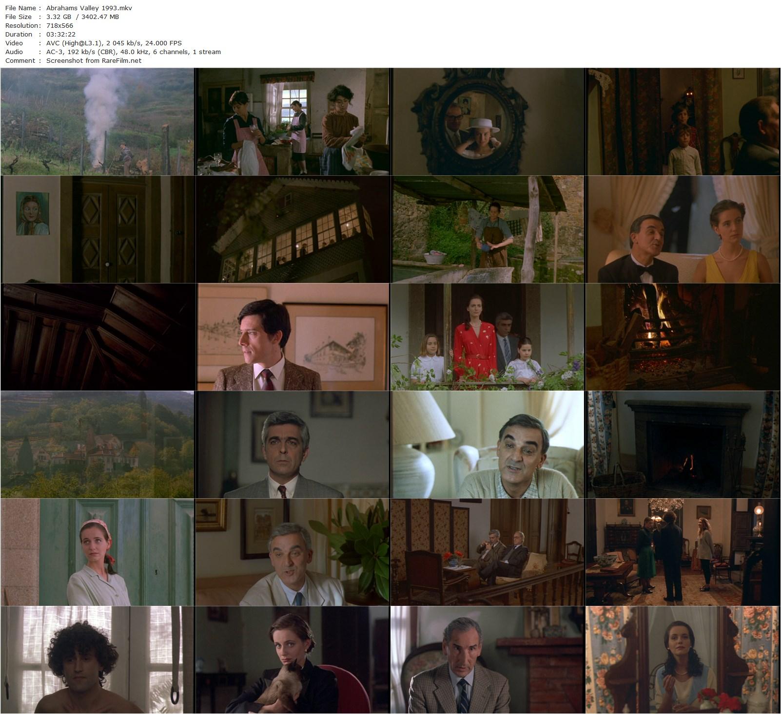 Abraham’s Valley / Vale Abraão (1993) Manoel de Oliveira, Leonor Silveira, Cécile Sanz de Alba, Luís Miguel Cintra-poster