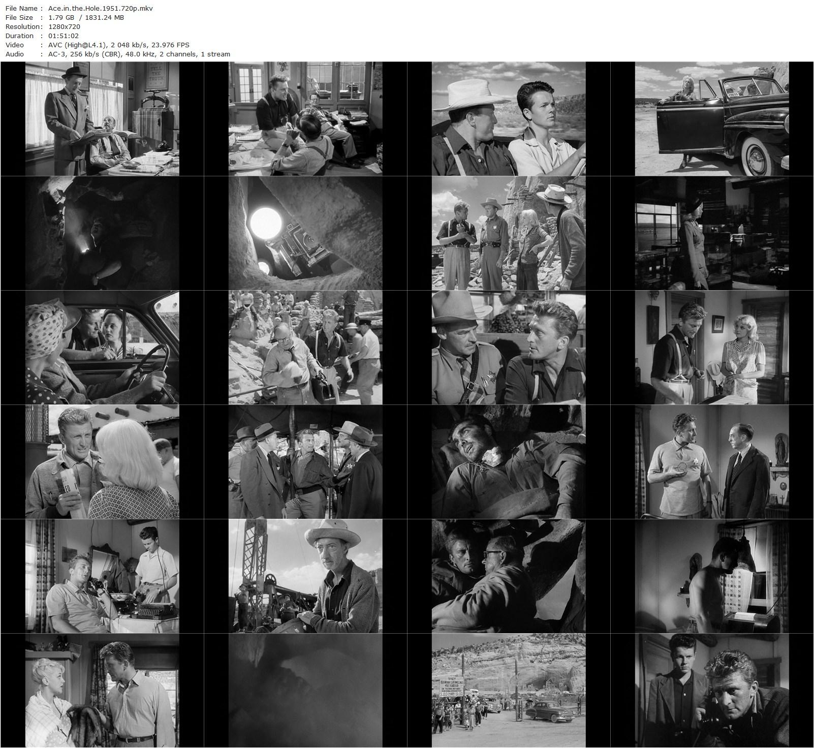 Ace In The Hole (1951) Billy Wilder, Kirk Douglas, Jan Sterling, Robert Arthur-poster