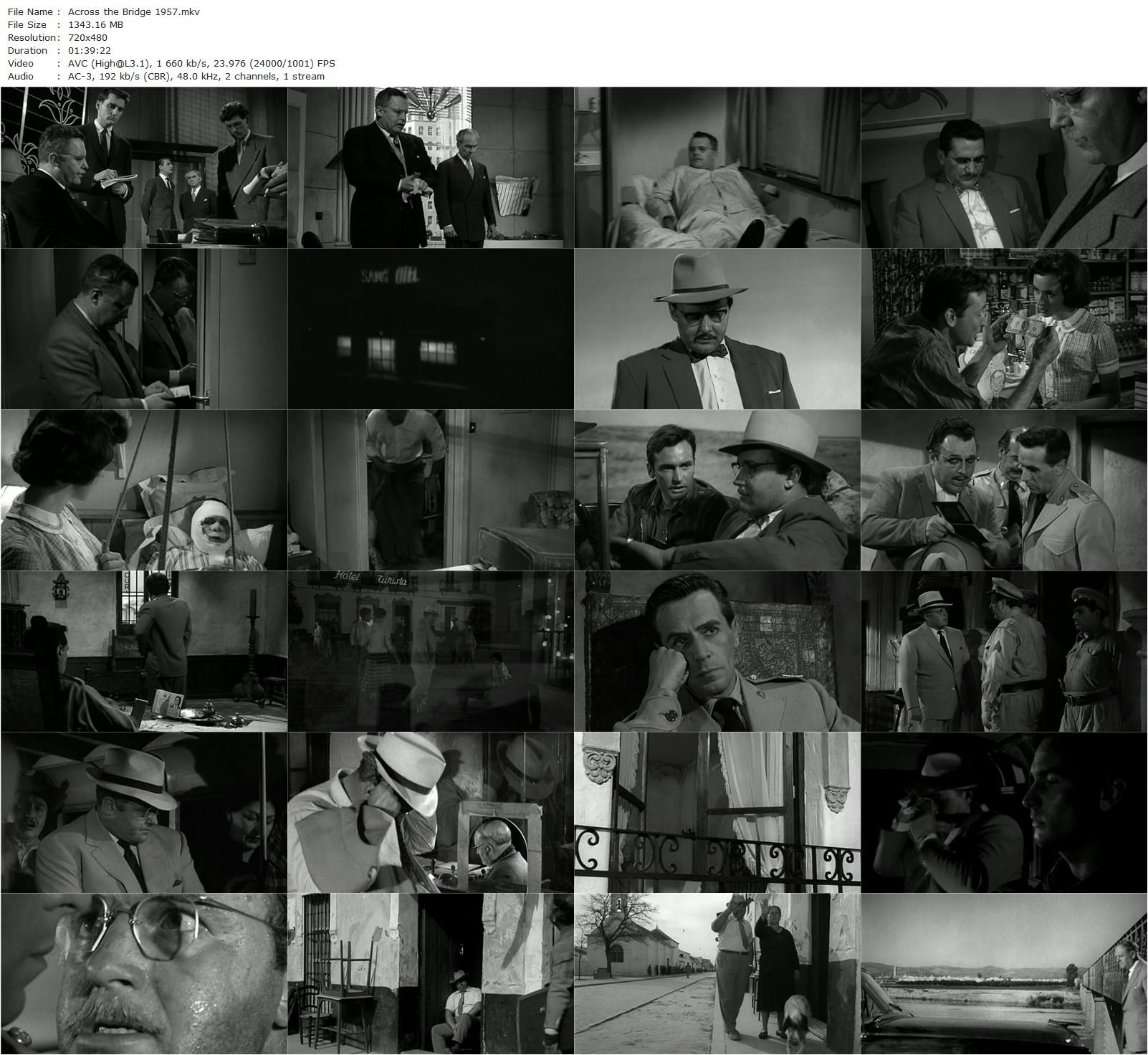 Across the Bridge (1957) Ken Annakin, Rod Steiger, David Knight, Bernard Lee-poster