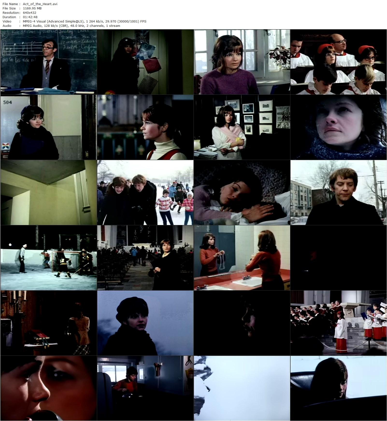 Act of the Heart (1970) Paul Almond, Geneviève Bujold, Donald Sutherland, Monique Leyrac-poster