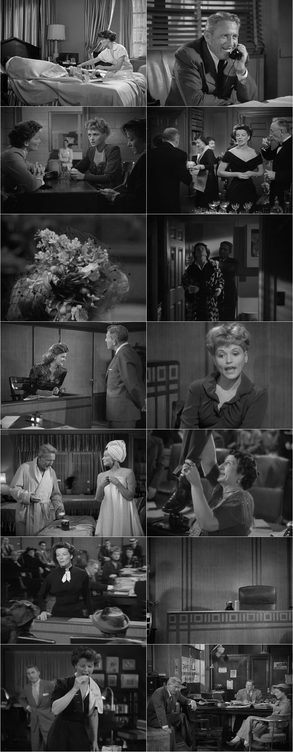 Adam’s Rib (1949) George Cukor, Spencer Tracy, Katharine Hepburn, Judy Holliday, Comedy, Drama, Romance-poster