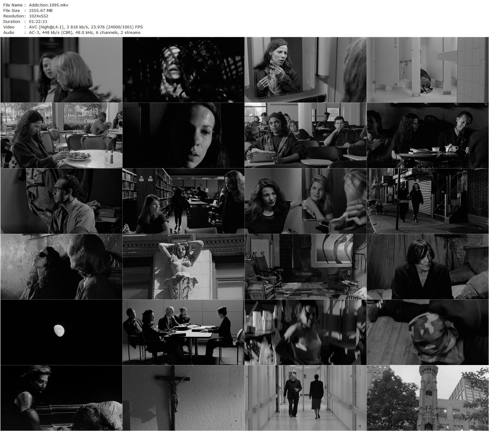 The Addiction (1995) Abel Ferrara, Lili Taylor, Christopher Walken, Annabella Sciorra-poster