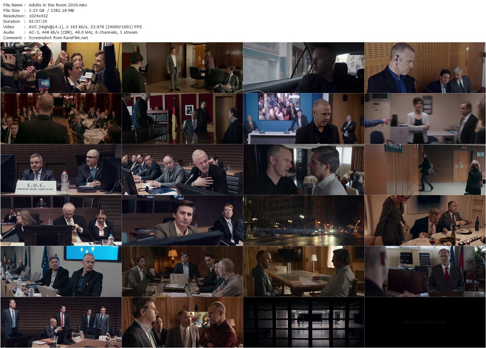 Adults in the Room (2019) Costa-Gavras, Christos Loulis, Alexandros Bourdoumis, Ulrich Tukur-poster