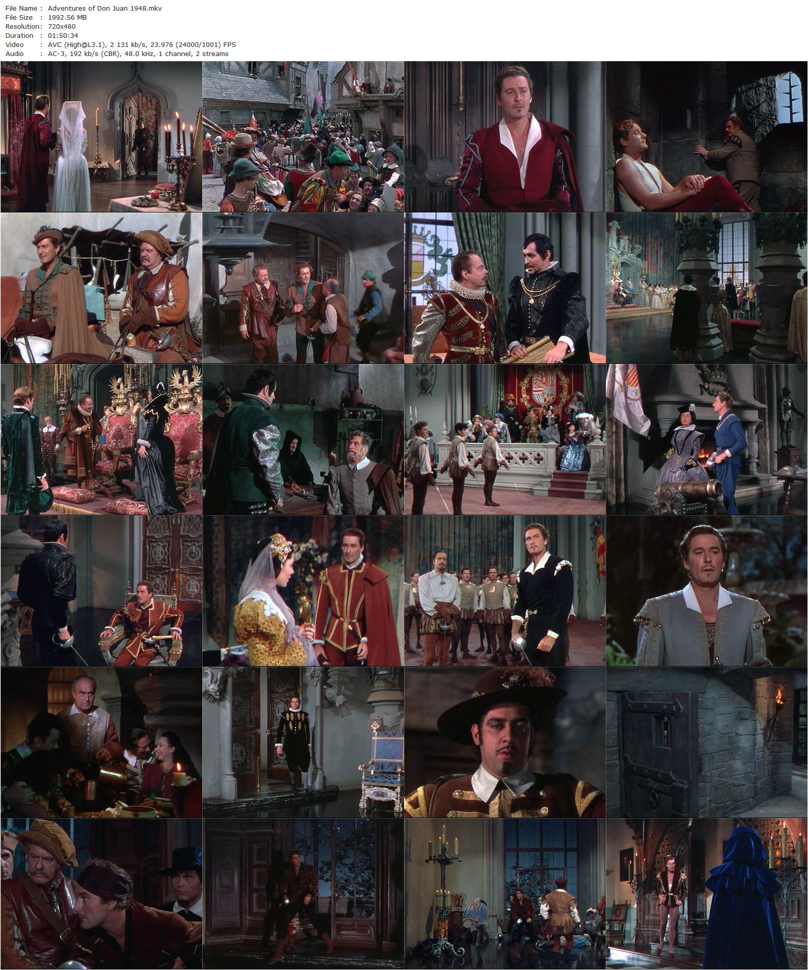 Adventures of Don Juan (1948) Vincent Sherman, Errol Flynn, Viveca Lindfors, Robert Douglas-poster