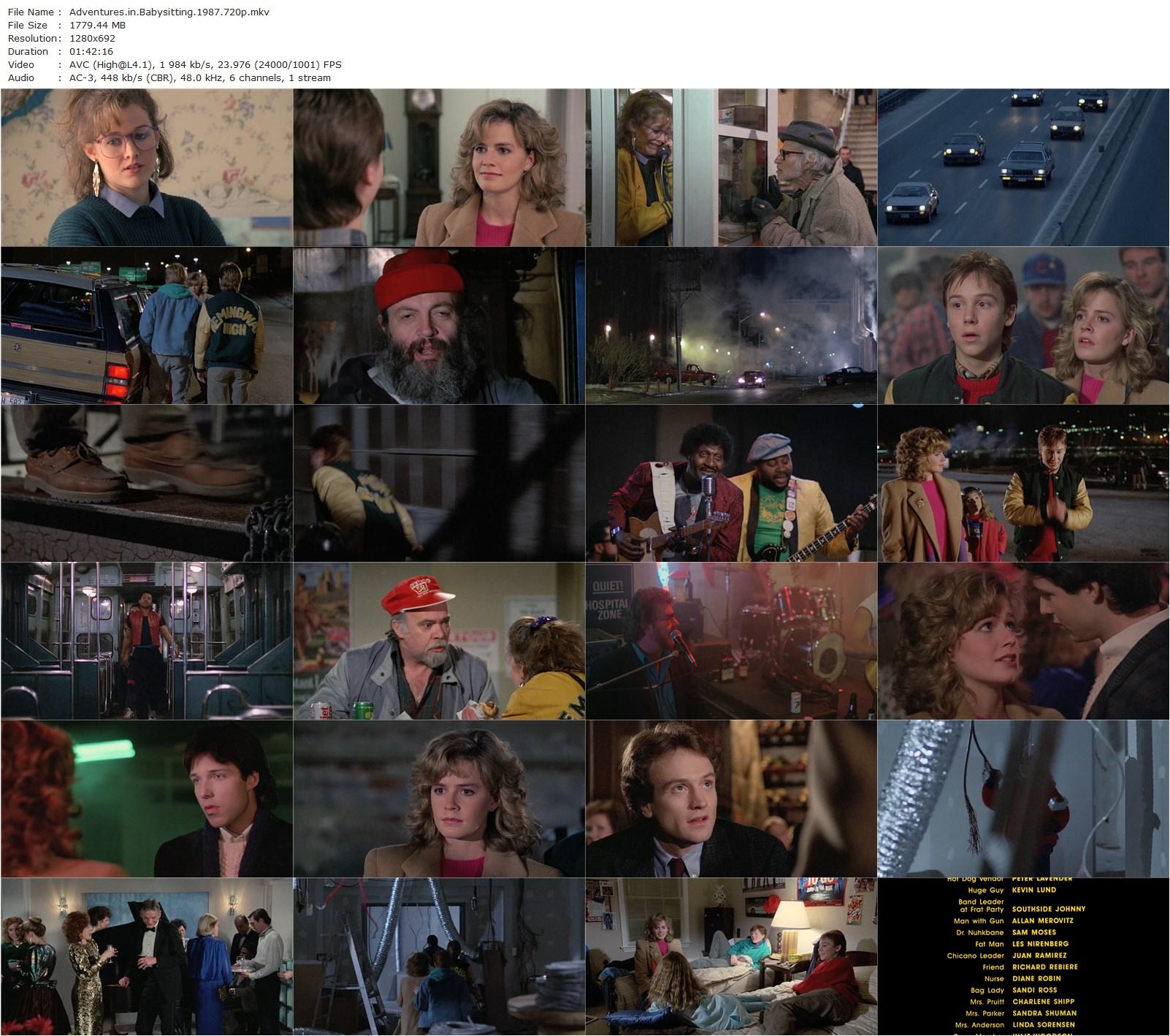 Adventures in Babysitting (1987) Chris Columbus, Elisabeth Shue, Maia Brewton, Keith Coogan-poster