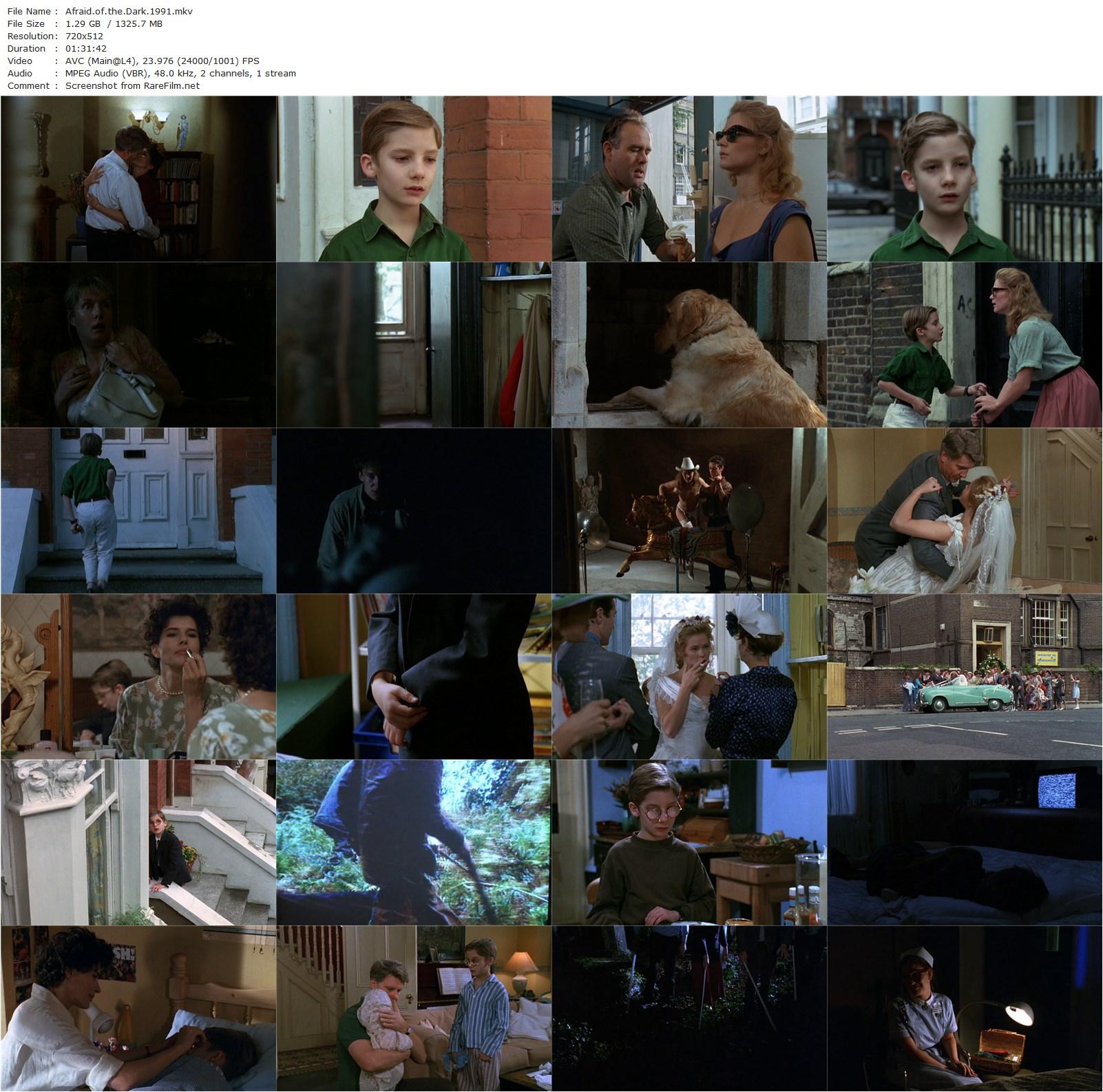 Afraid of the Dark (1991) Mark Peploe, James Fox-poster