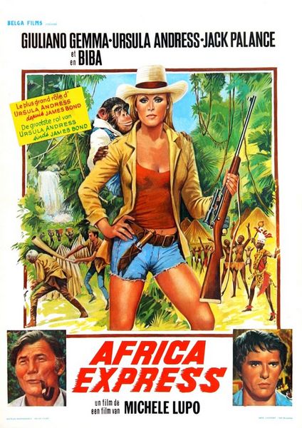 Africa Express (1975) Michele Lupo, Giuliano Gemma, Ursula Andress, Jack Palance, Adventure