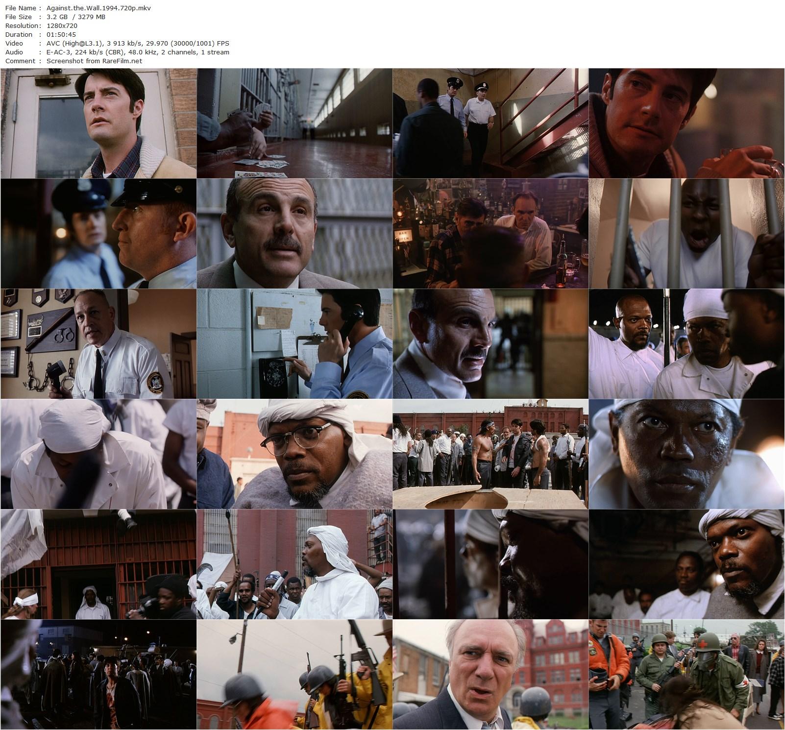 Against the Wall (1994) John Frankenheimer, Kyle MacLachlan, Samuel L. Jackson, Clarence Williams III-poster