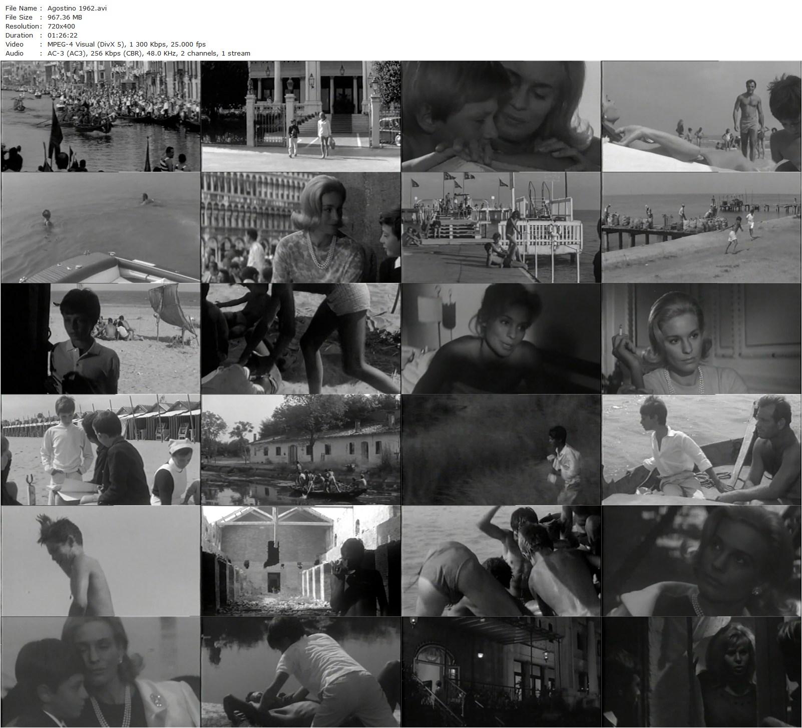 Agostino (1962) Mauro Bolognini, Ingrid Thulin, Paolo Colombo, Mario Bartoletti-poster