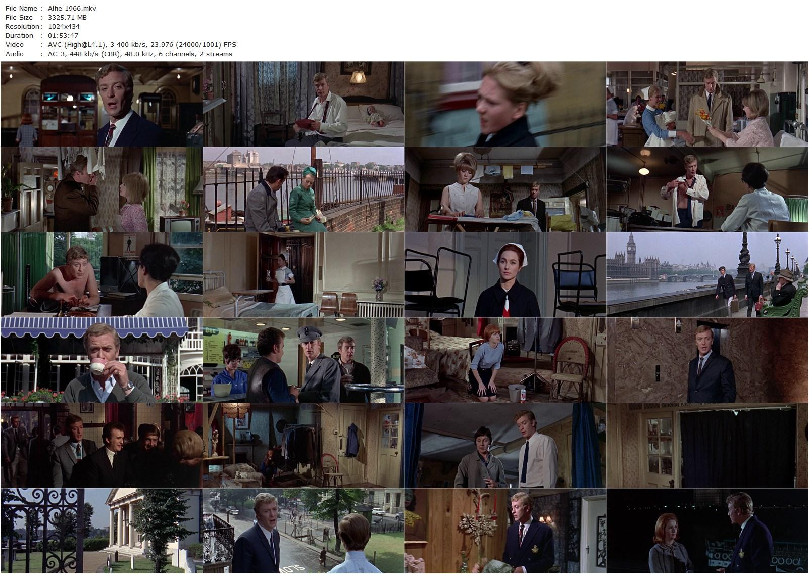 Alfie (1966) Lewis Gilbert, Michael Caine, Shelley Winters, Millicent Martin-poster