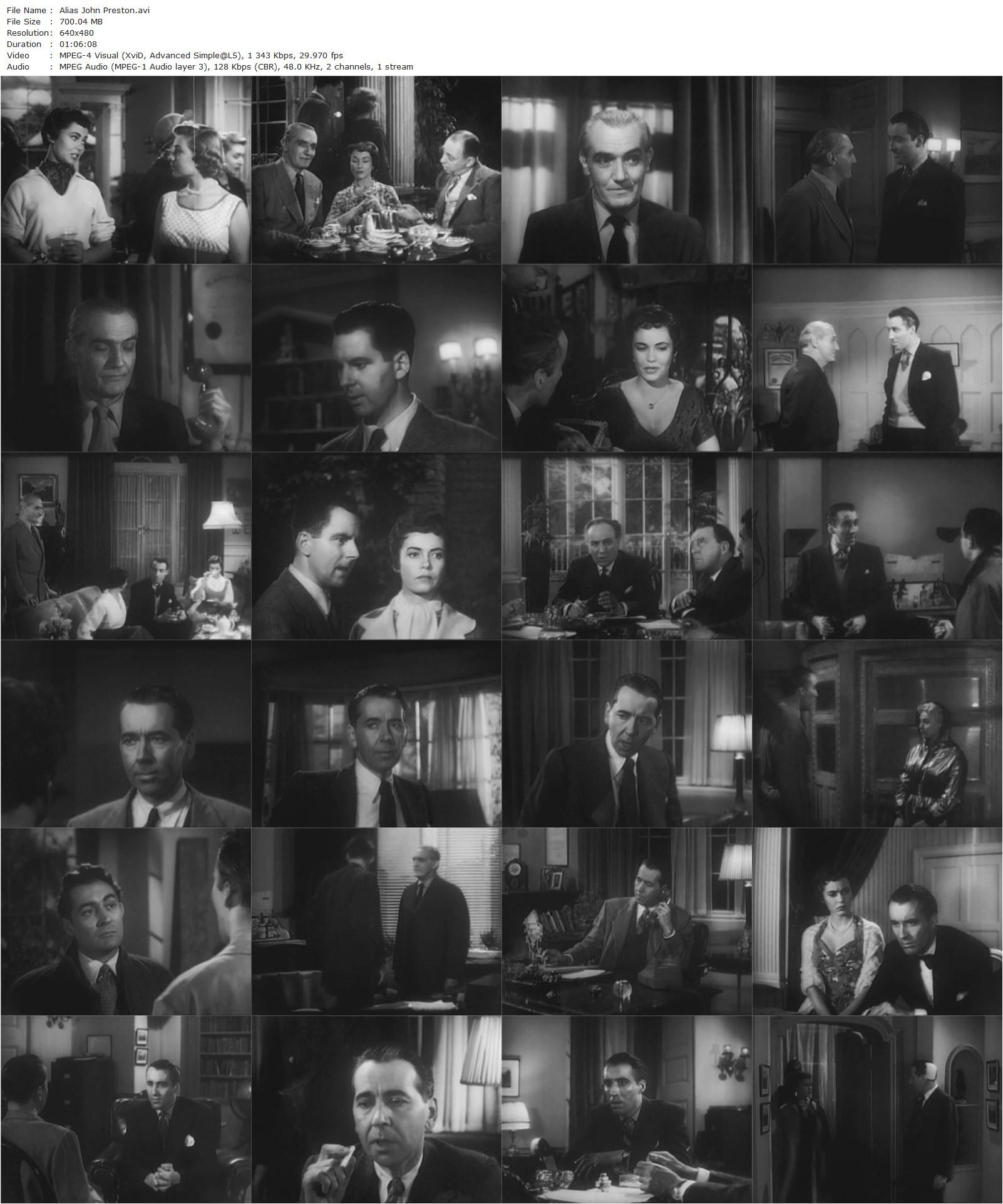 Alias John Preston (1955) David MacDonald, Betta St. John, Alexander Knox, Christopher Lee-poster