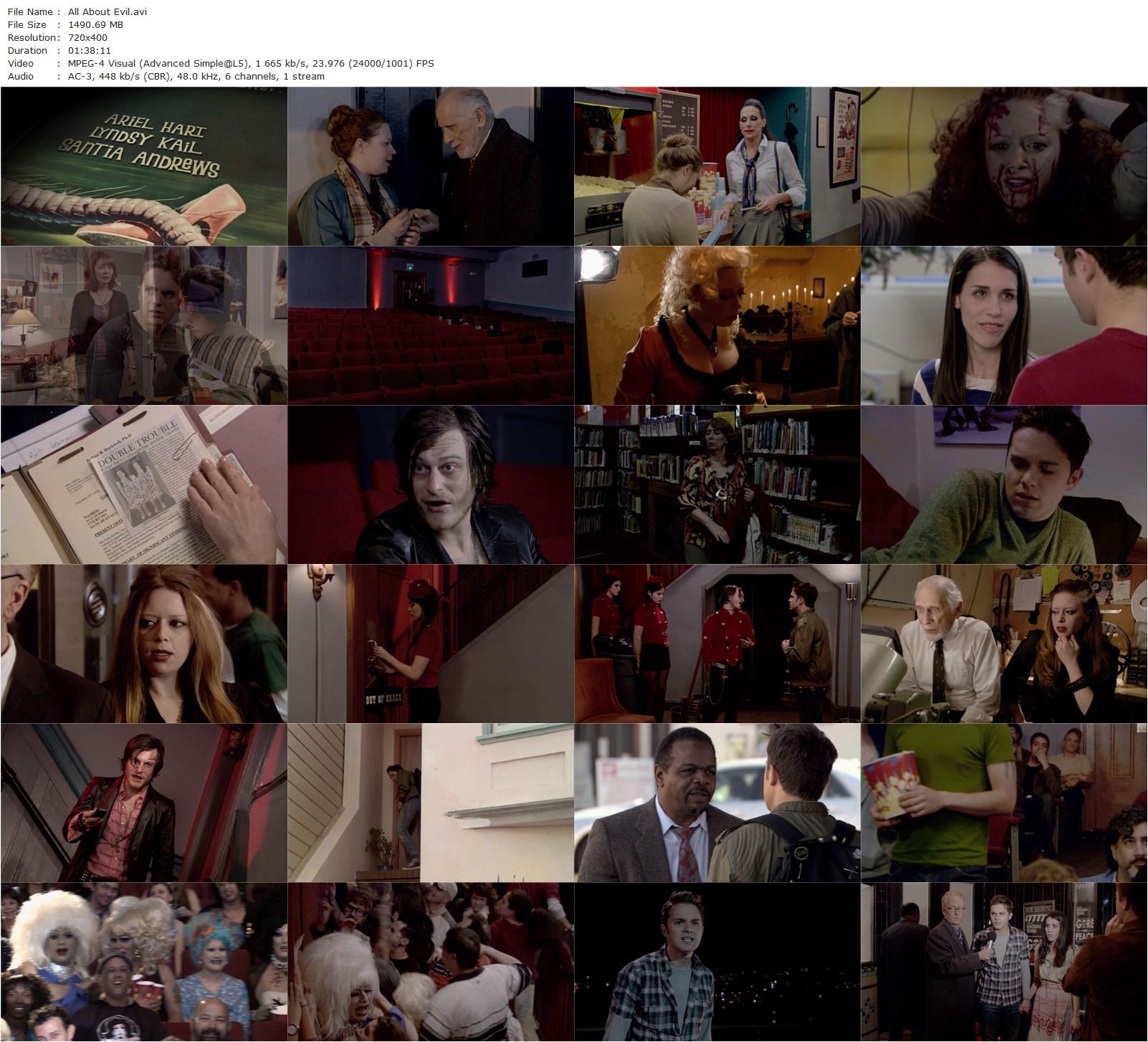 All About Evil (2010) Joshua Grannell, Jack Donner, Mikayla Rosario, Robin Calvert-poster