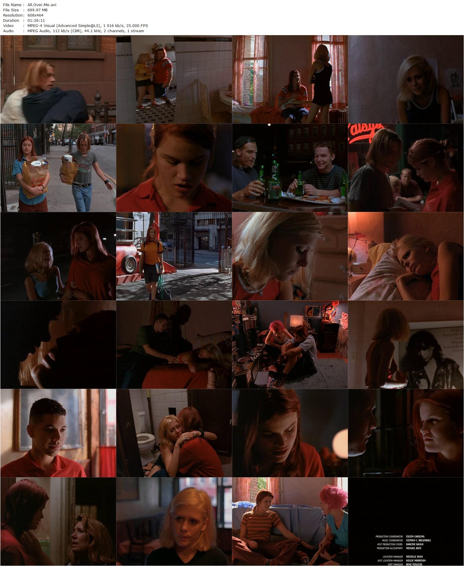 All Over Me (1997) Alex Sichel, Alison Folland, Tara Subkoff, Cole Hauser-poster