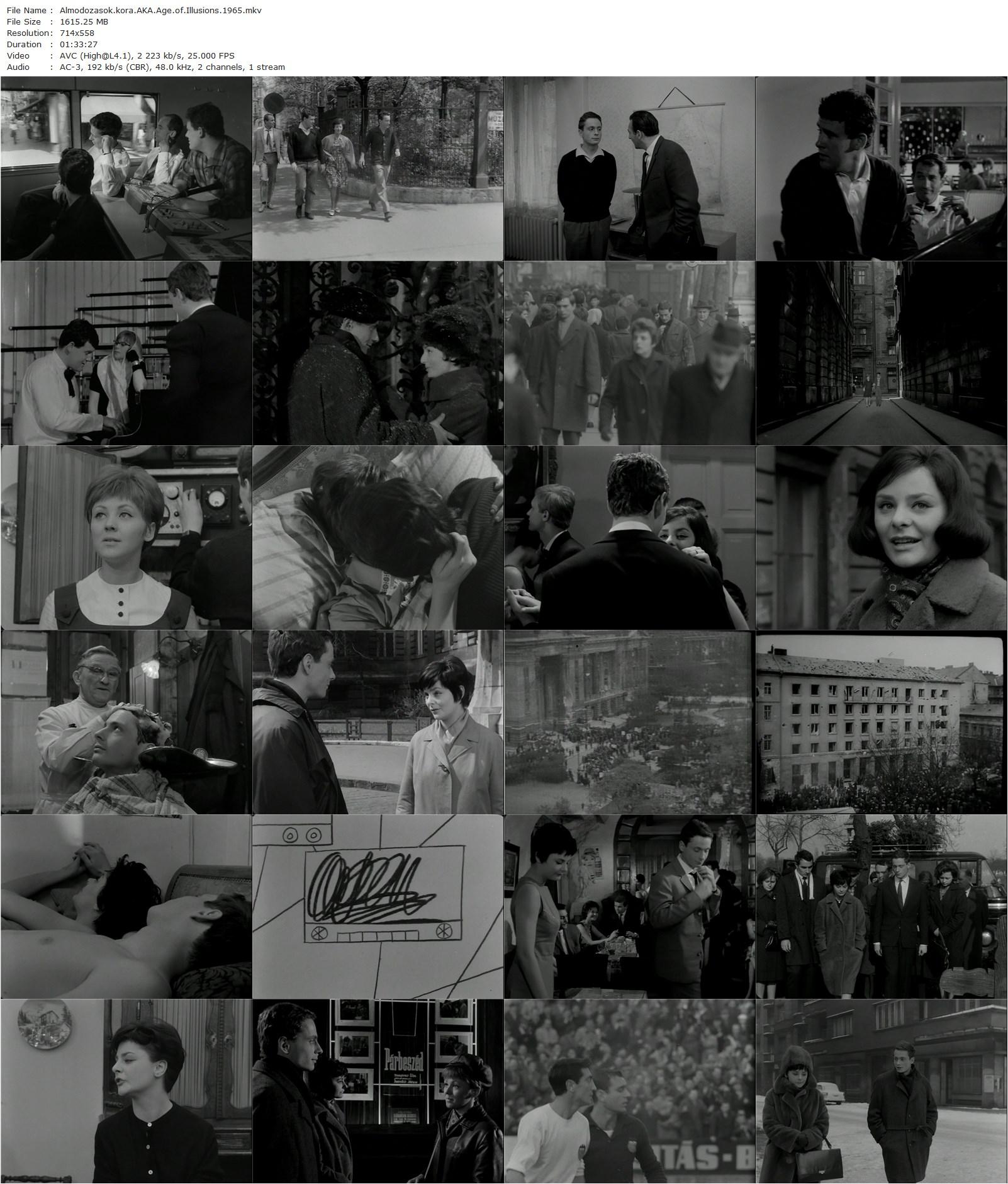 Age of Illusions AKA Álmodozások kora (1965) István Szabó, András Bálint, Ilona Béres, Judit Halász-poster