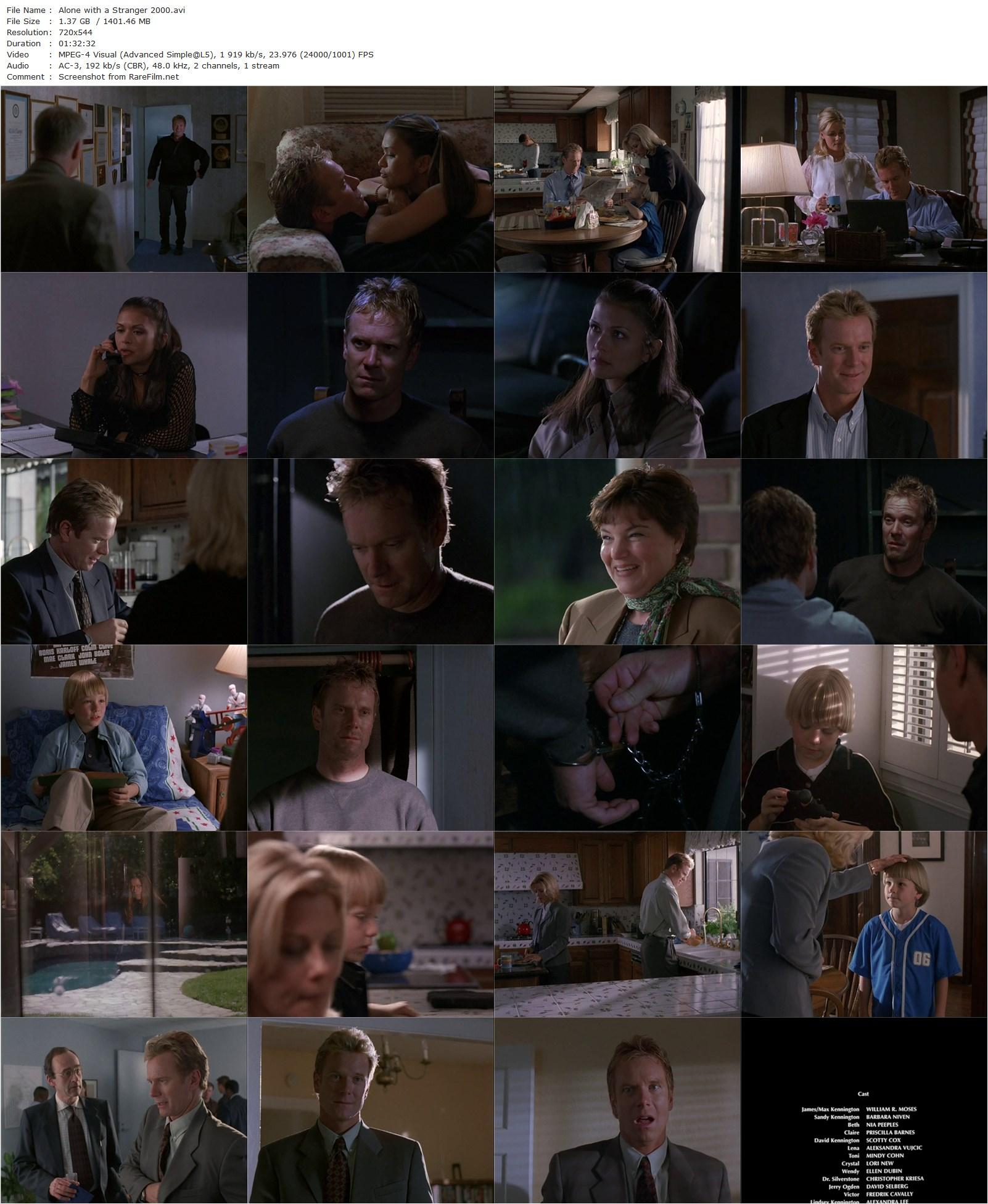 Alone with a Stranger (2000) Peter Liapis, William R. Moses, Barbara Niven, Nia Peeples-poster