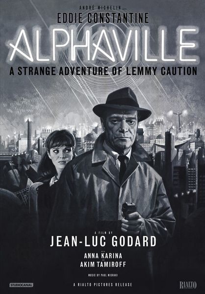 Alphaville, a Strange Adventure of Lemmy Caution (1965) Jean-Luc Godard, Eddie Constantine, Anna Karina, Akim Tamiroff, Drama, Mystery, Sci-Fi, Thriller