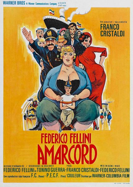 Amarcord / I Remember (1973) Federico Fellini, Magali Noël, Bruno Zanin, Pupella Maggio, Comedy, Drama