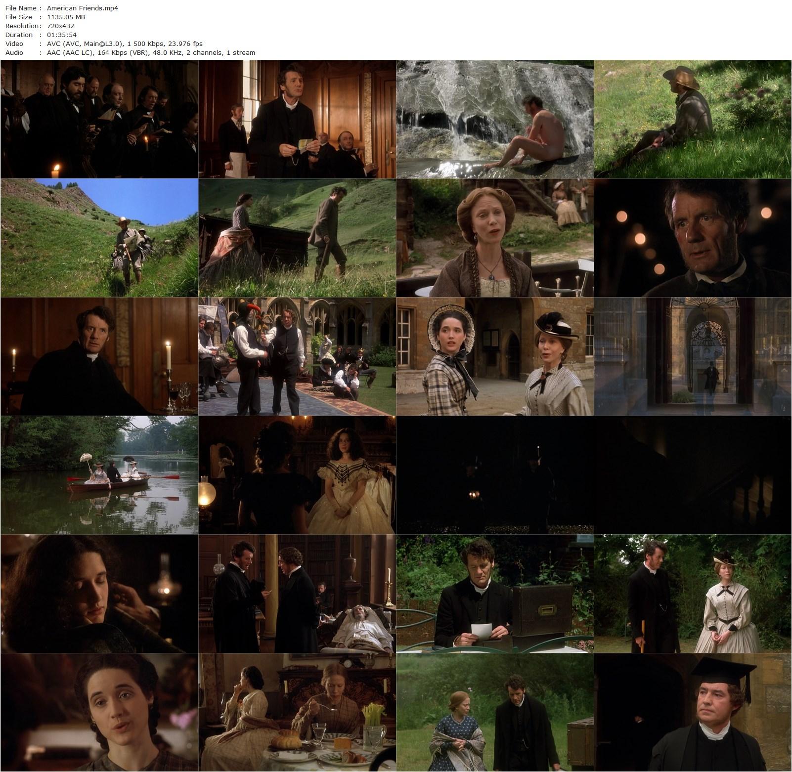 American Friends (1991) Tristram Powell, Bryan Pringle, Fred Pearson, Michael Palin-poster