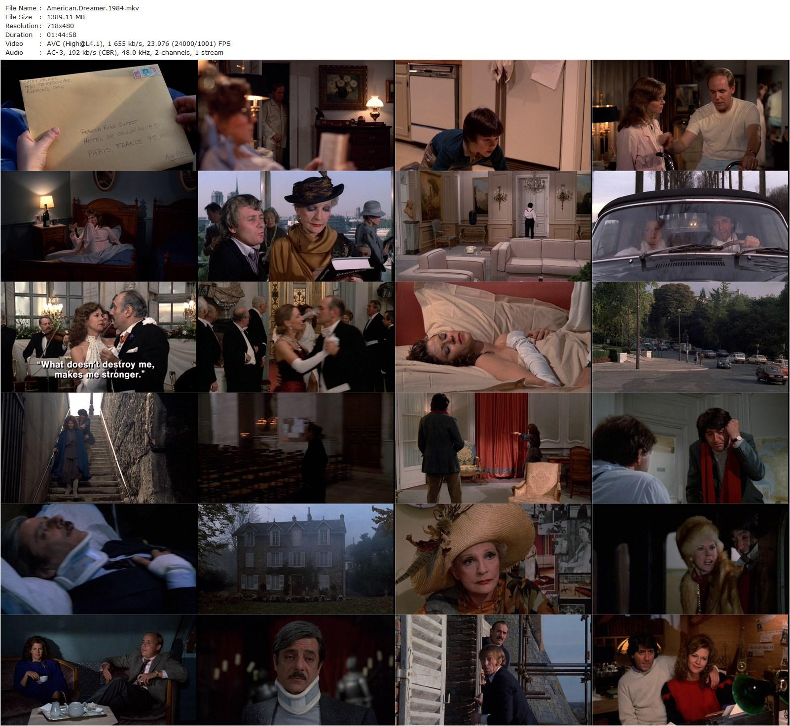 American Dreamer (1984) Rick Rosenthal, JoBeth Williams, Tom Conti, Giancarlo Giannini-poster