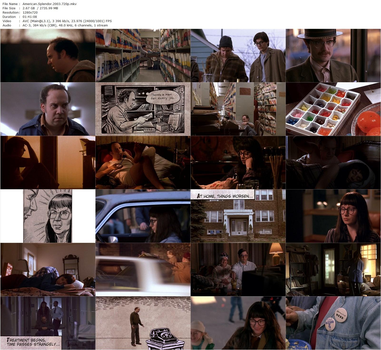 American Splendor (2003) Shari Springer Berman, Robert Pulcini, Paul Giamatti, Harvey Pekar-poster