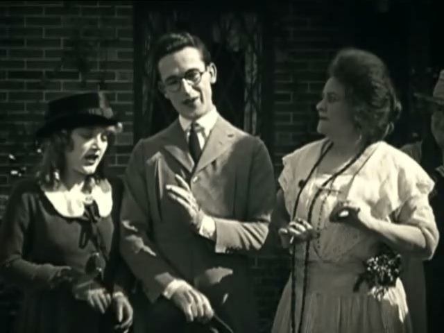 Among Those Present (1921) Fred C. Newmeyer, Harold Lloyd, Mildred Davis, Aggie Herring, Comedy, Short-poster