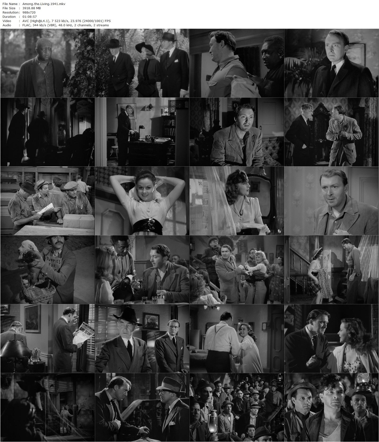 Among the Living (1941) Stuart Heisler, Albert Dekker, Susan Hayward, Frances Farmer-poster