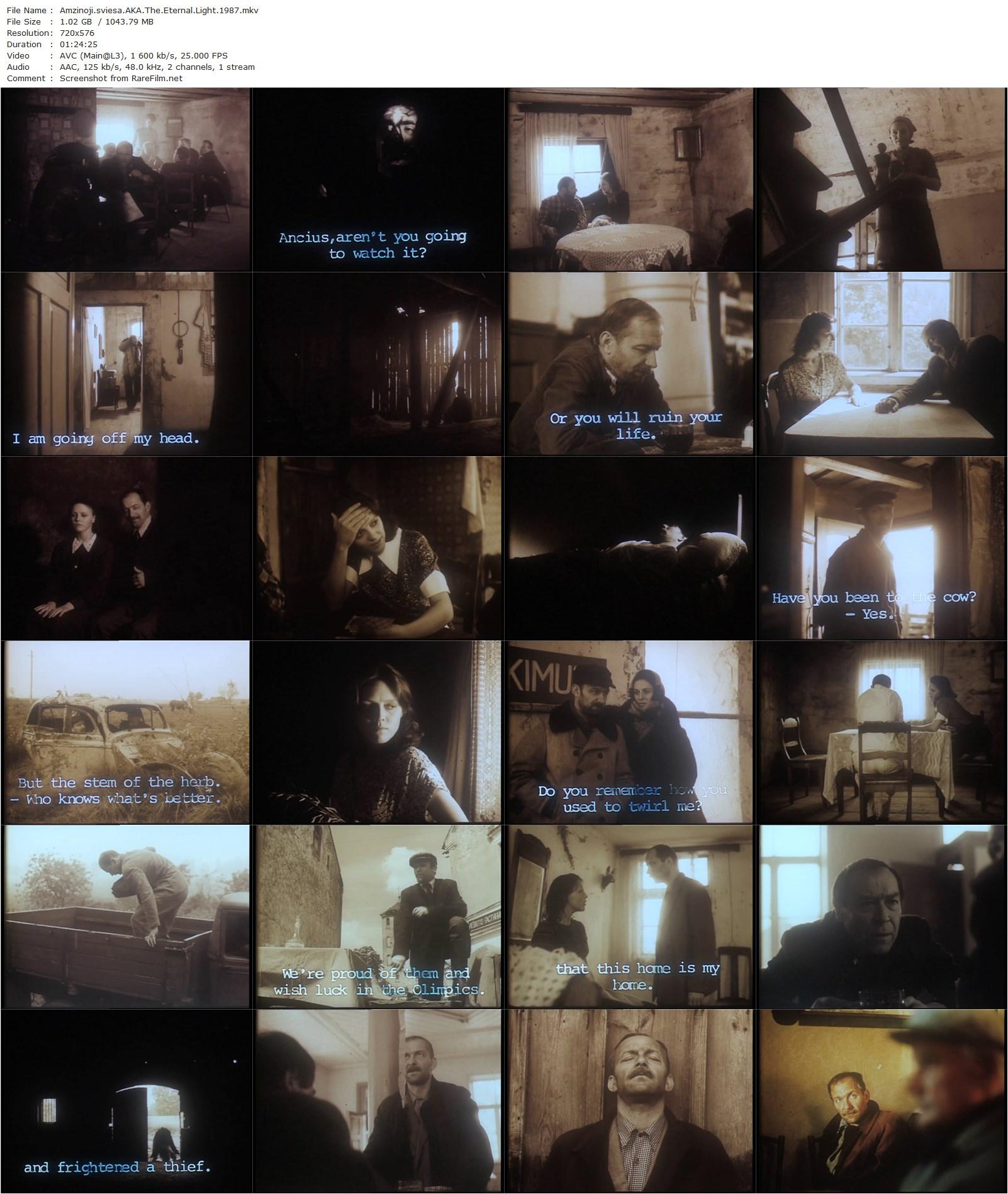 The Eternal Light (1987) Algimantas Puipa, Vidas Petkevicius, Kostas Smoriginas, Virginija Kelmelyte-poster