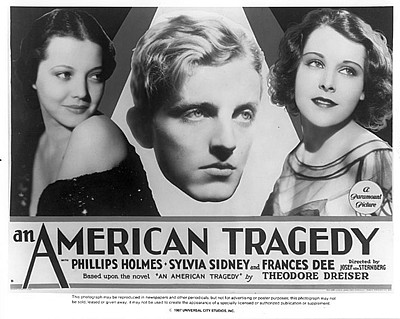 An American Tragedy (1931) Josef von Sternberg, Phillips Holmes, Sylvia Sidney, Frances Dee