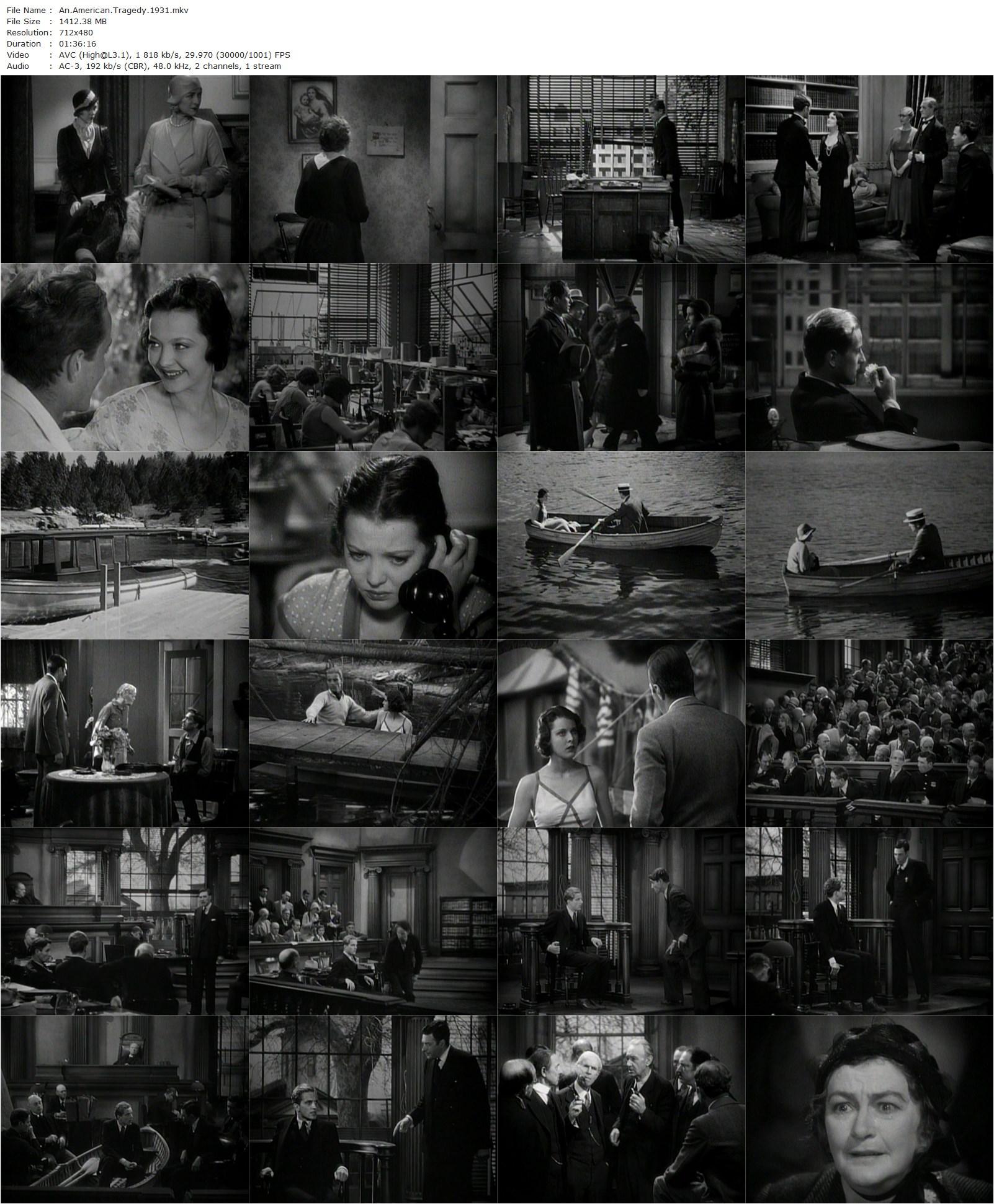 An American Tragedy (1931) Josef von Sternberg, Phillips Holmes, Sylvia Sidney, Frances Dee-poster