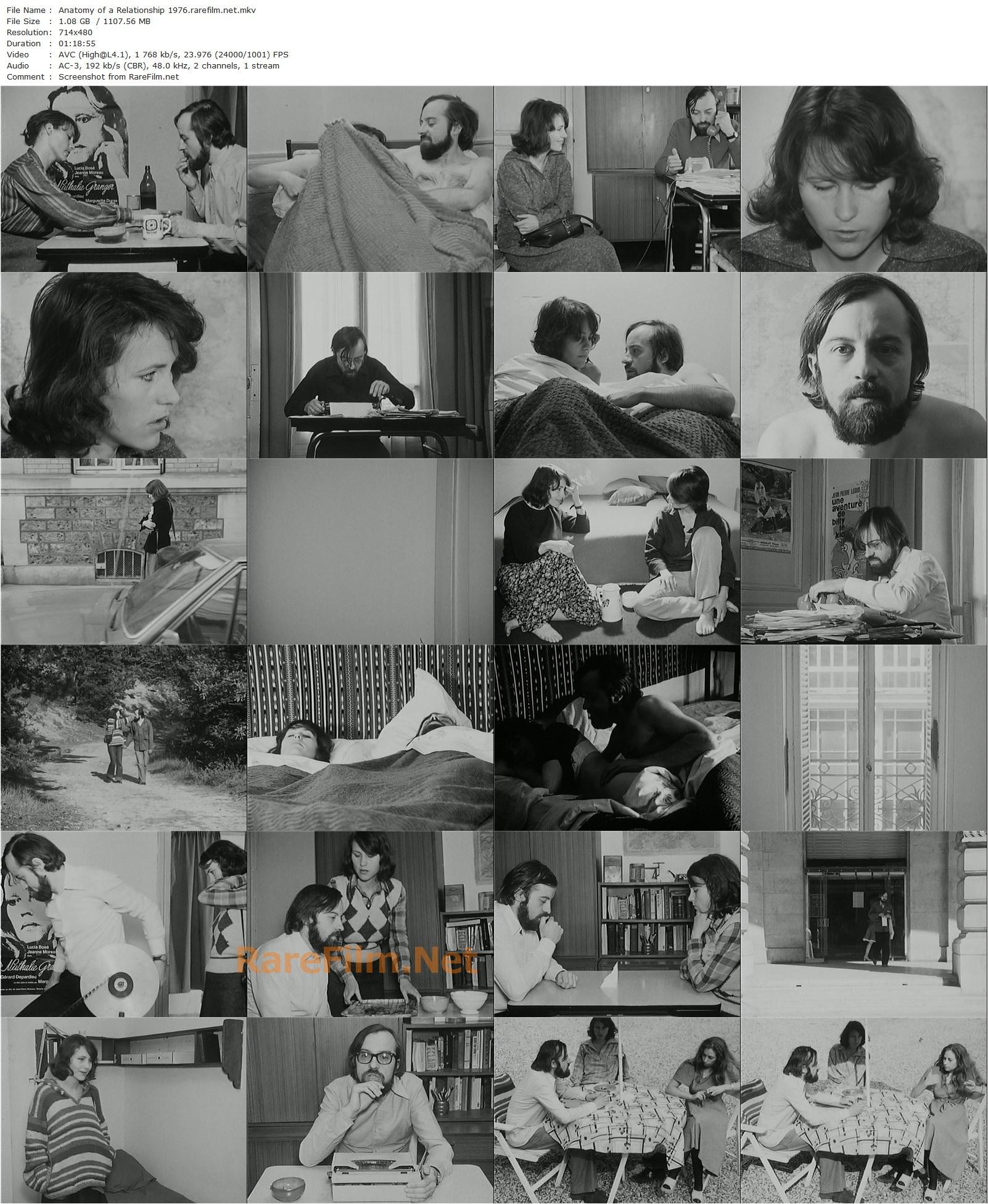 Anatomy of a Relationship / Anatomie d’un rapport (1976) Luc Moullet, Christine Hébert, Antonietta Pizzorno-poster