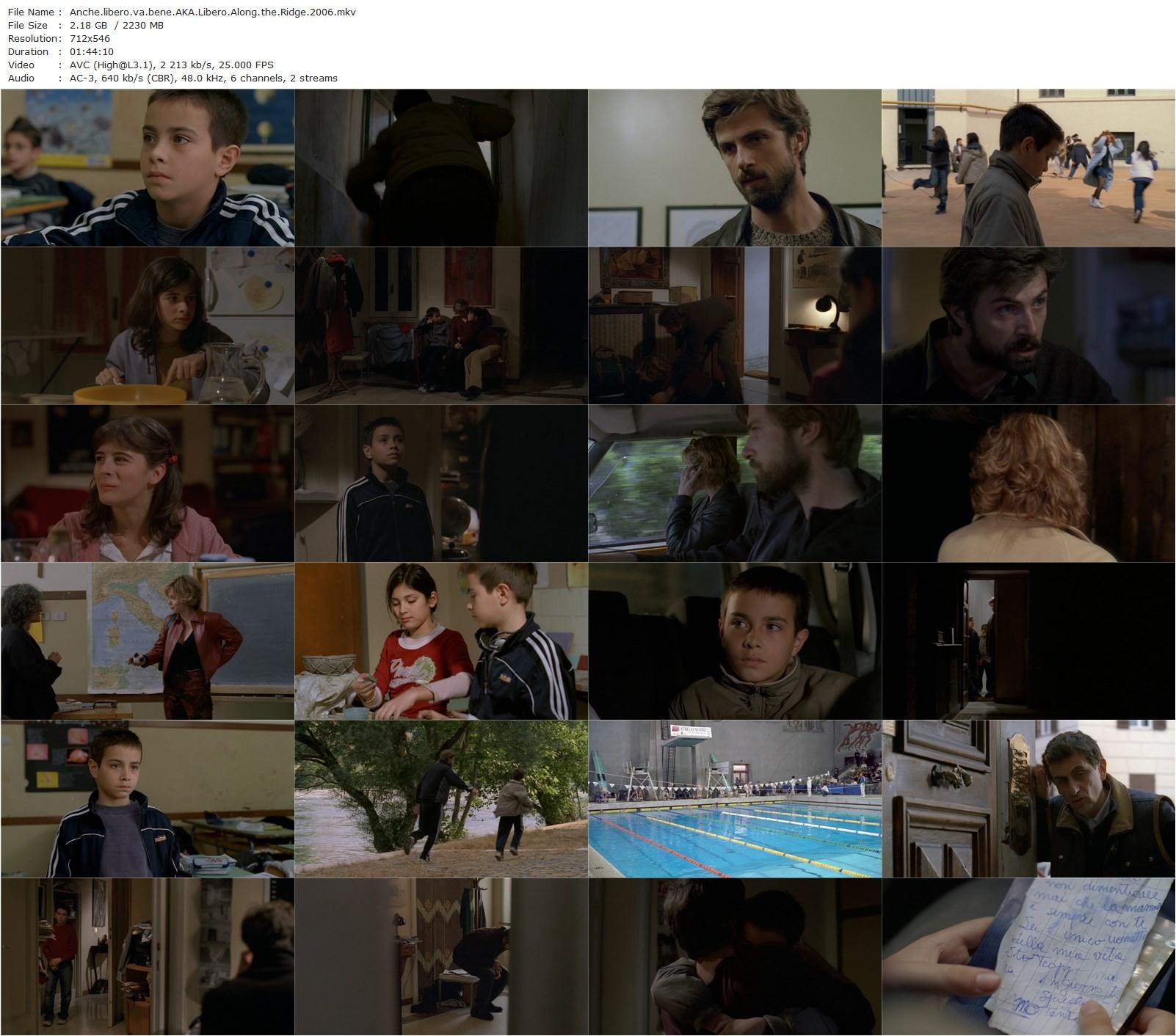 Libero AKA Anche libero va bene (2006) Kim Rossi Stuart, Alessandro Morace, Barbora Bobulova-poster