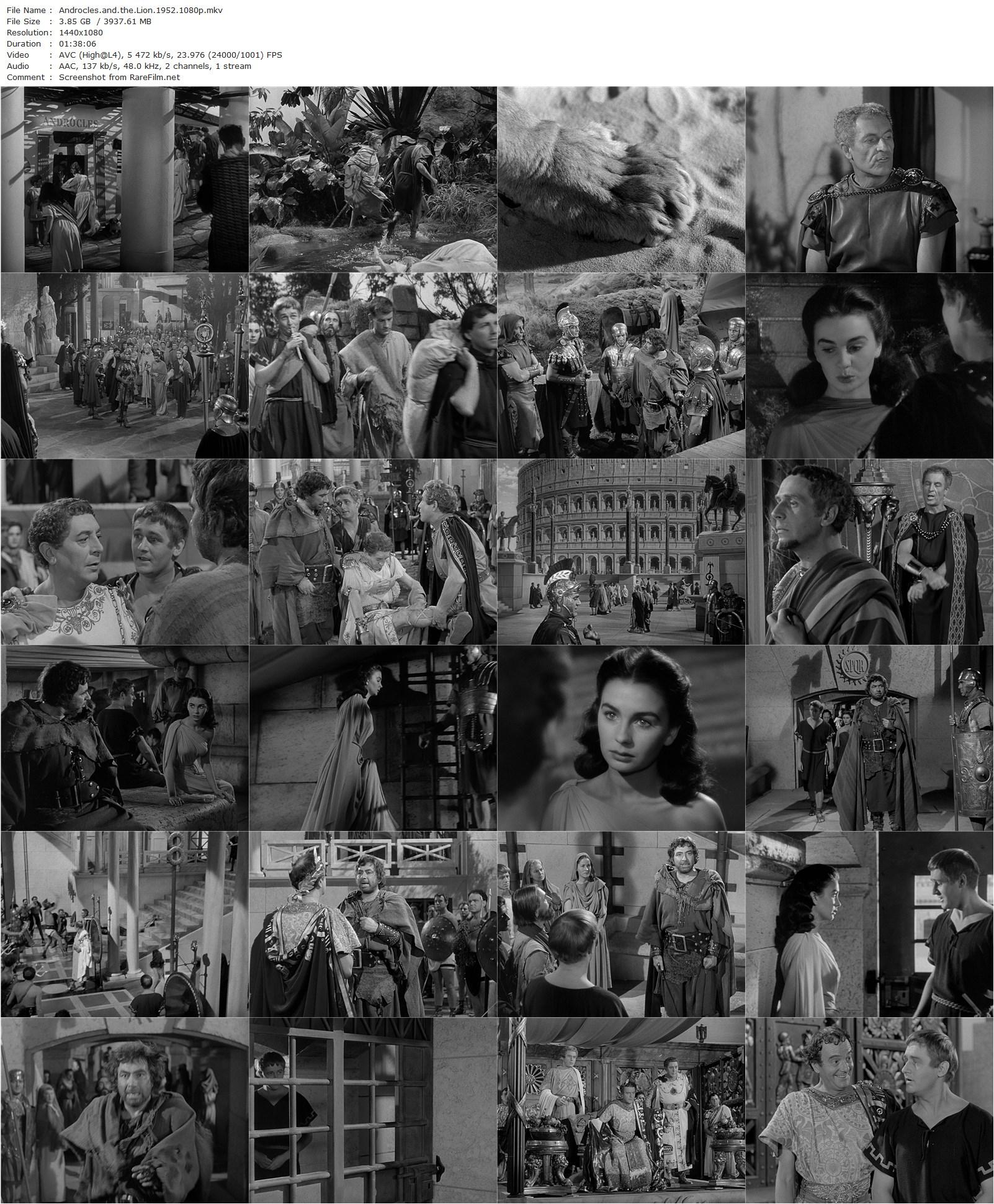 Androcles and the Lion (1952) Chester Erskine, Nicholas Ray, Jean Simmons, Victor Mature, Alan Young-poster