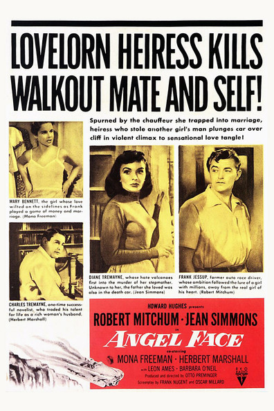 Angel Face (1953) Otto Preminger, Robert Mitchum, Jean Simmons, Mona Freeman, Crime, Drama, Film-Noir, Romance, Thriller