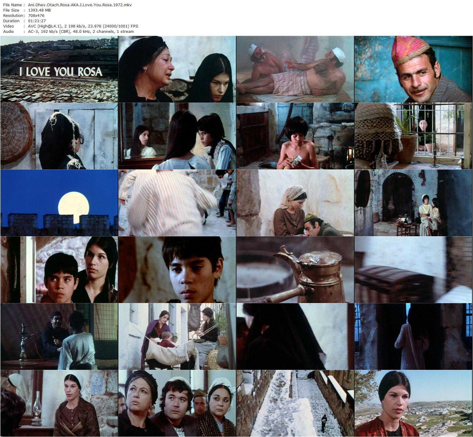 I Love You Rosa AKA Ani Ohev Otach Rosa (1972) Moshé Mizrahi, Michal Bat-Adam, Gabi Otterman, Moshe Tal-poster