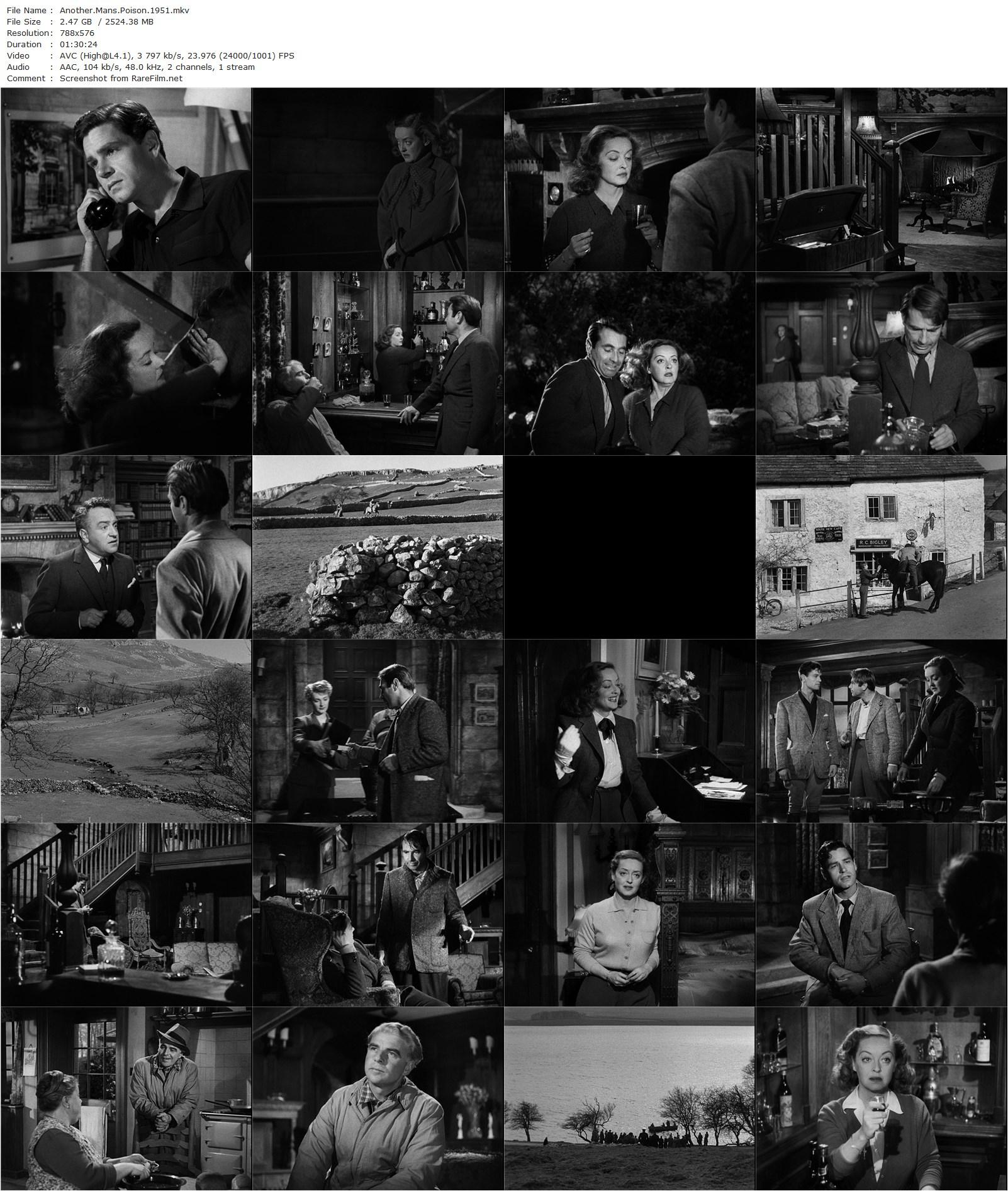 Another Man’s Poison (1951) Irving Rapper, Bette Davis, Gary Merrill, Emlyn Williams-poster