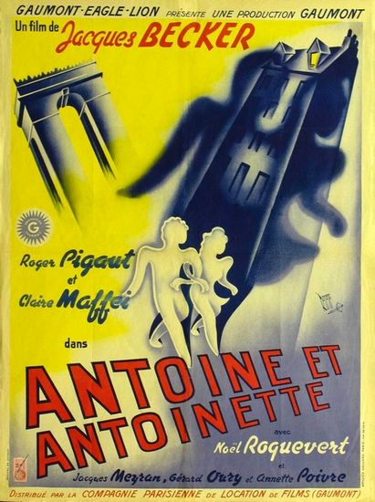 Antoine and Antoinette (1947) Jacques Becker, Roger Pigaut, Claire Mafféi, Noël Roquevert