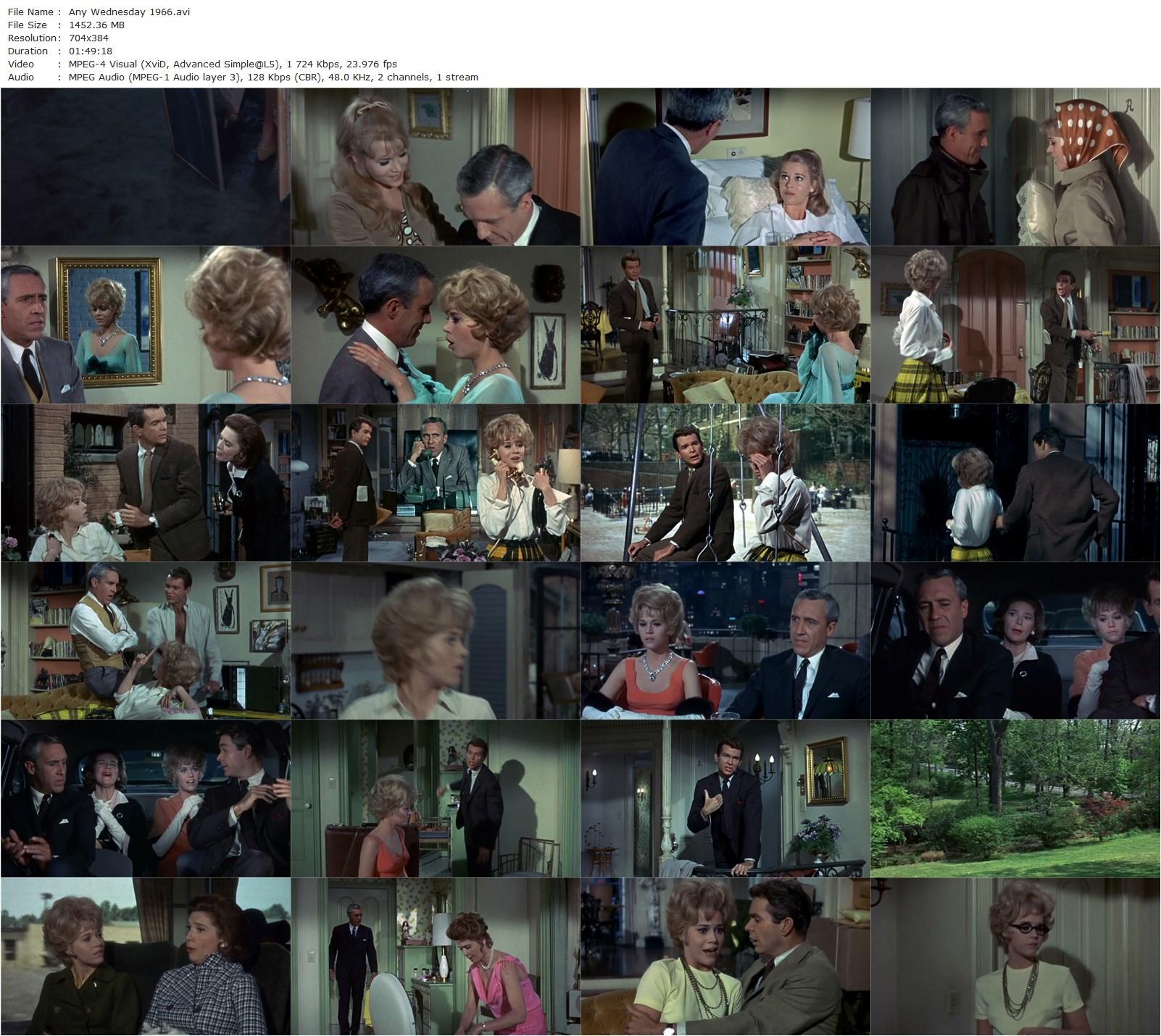 Any Wednesday (1966) Robert Ellis Miller, Jane Fonda, Jason Robards, Dean Jones-poster