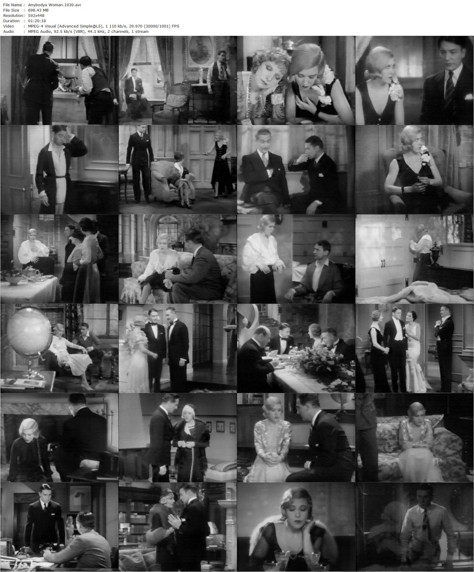 Anybody’s Woman (1930) Dorothy Arzner, Ruth Chatterton, Clive Brook, Paul Lukas-poster