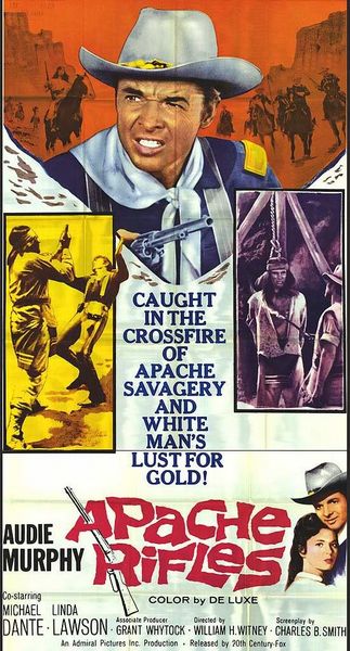 Apache Rifles (1964) William Witney, Audie Murphy, Michael Dante, Linda Lawson, Western