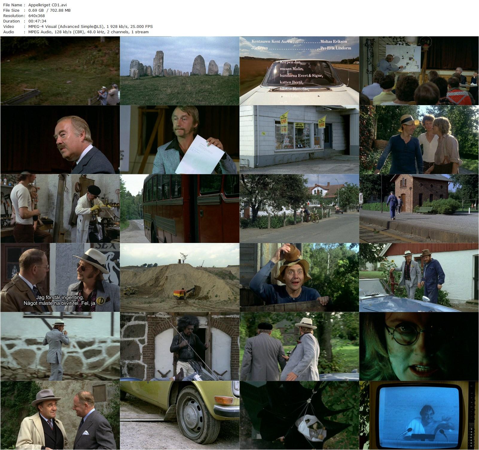 The Apple War AKA Äppelkriget (1971) Tage Danielsson, Per Grundén, Gösta Ekman, Sture Ericson-poster