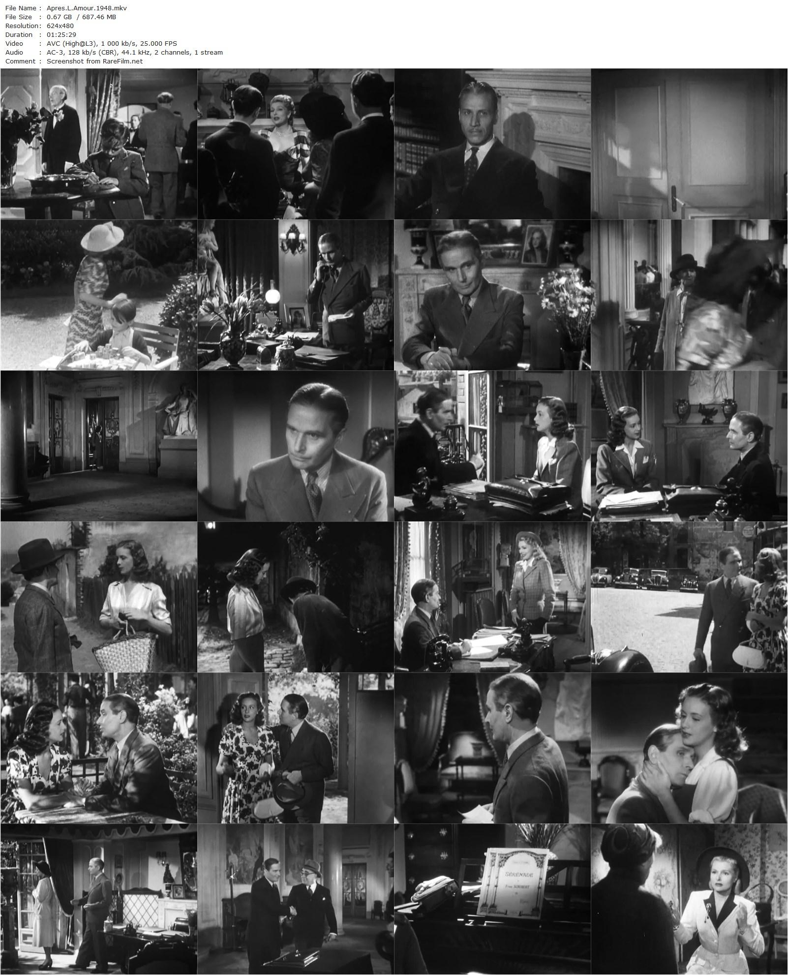 After Love / Après l’amour (1947) Maurice Tourneur, Pierre Blanchar, Simone Renant, Gisèle Pascal-poster