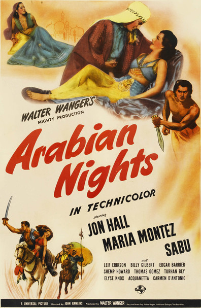 Arabian Nights (1942) John Rawlins, Jon Hall, Maria Montez, Sabu