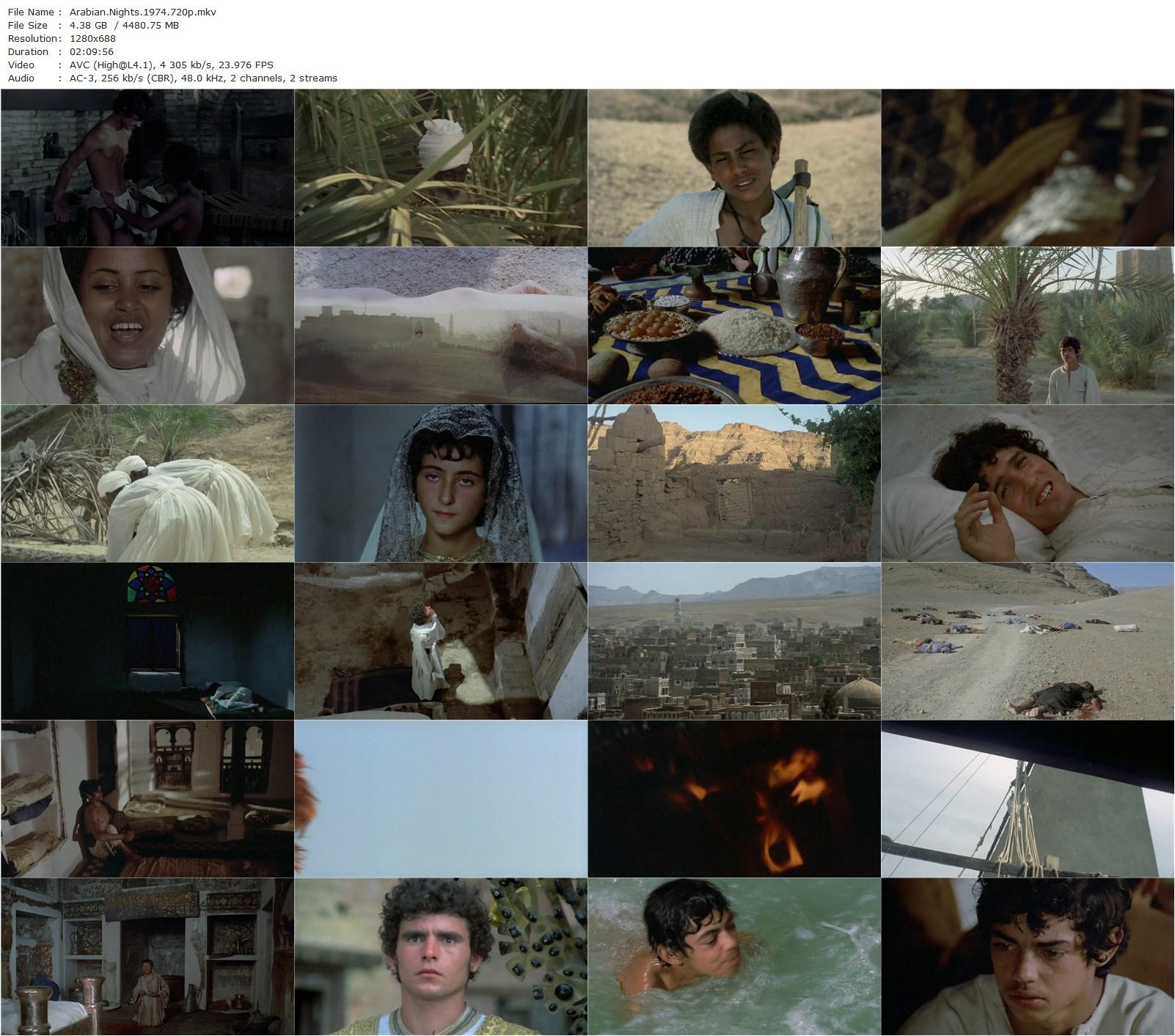 Arabian Nights AKA Il fiore delle mille e una notte (1974) Pier Paolo Pasolini, Ninetto Davoli, Franco Citti, Franco Merli-poster