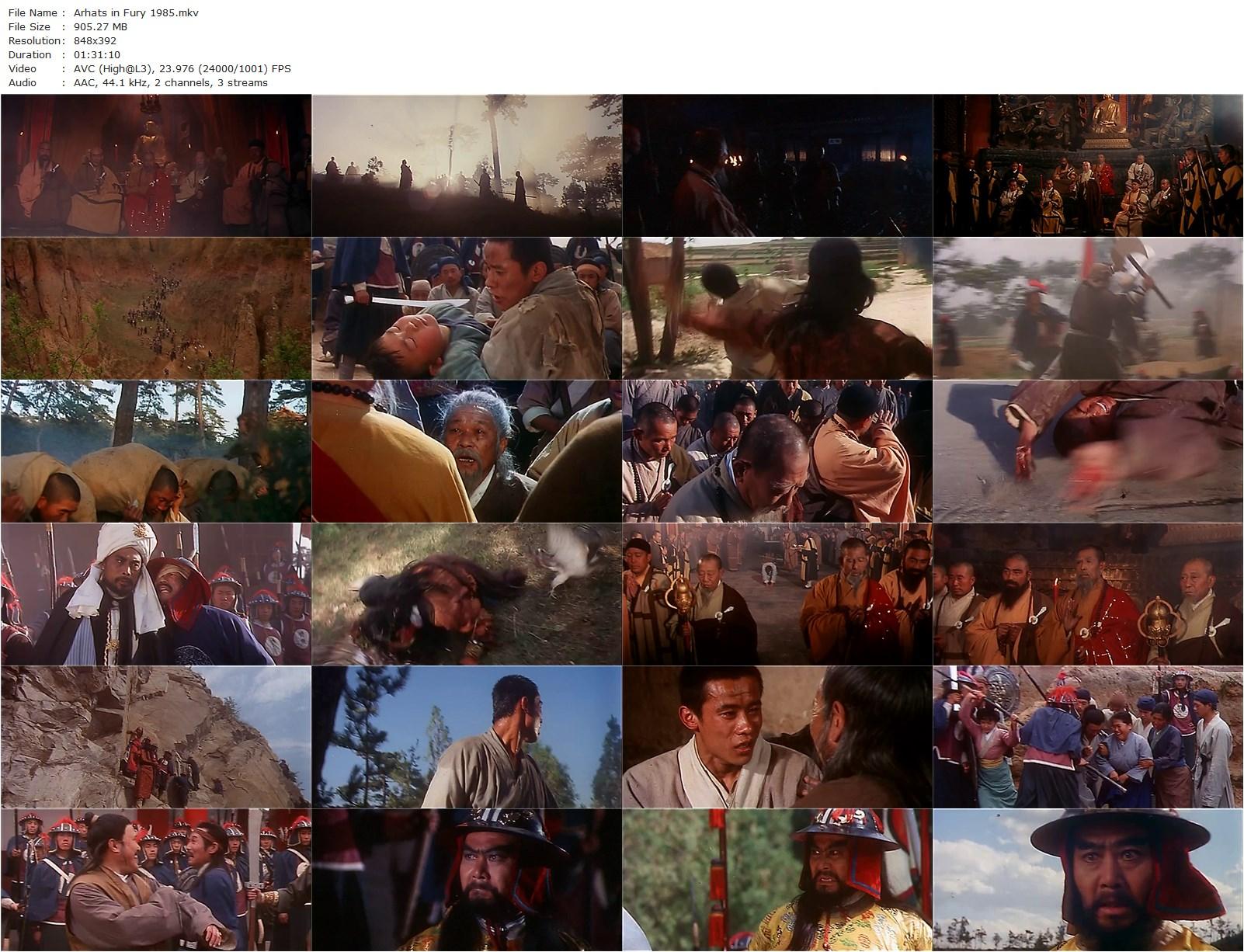 Arhats In Fury AKA Ba bai luo han (1985) Hsing-Lai Wang, Au-ping An, Hongping Gao, Fu-sheng Ho-poster