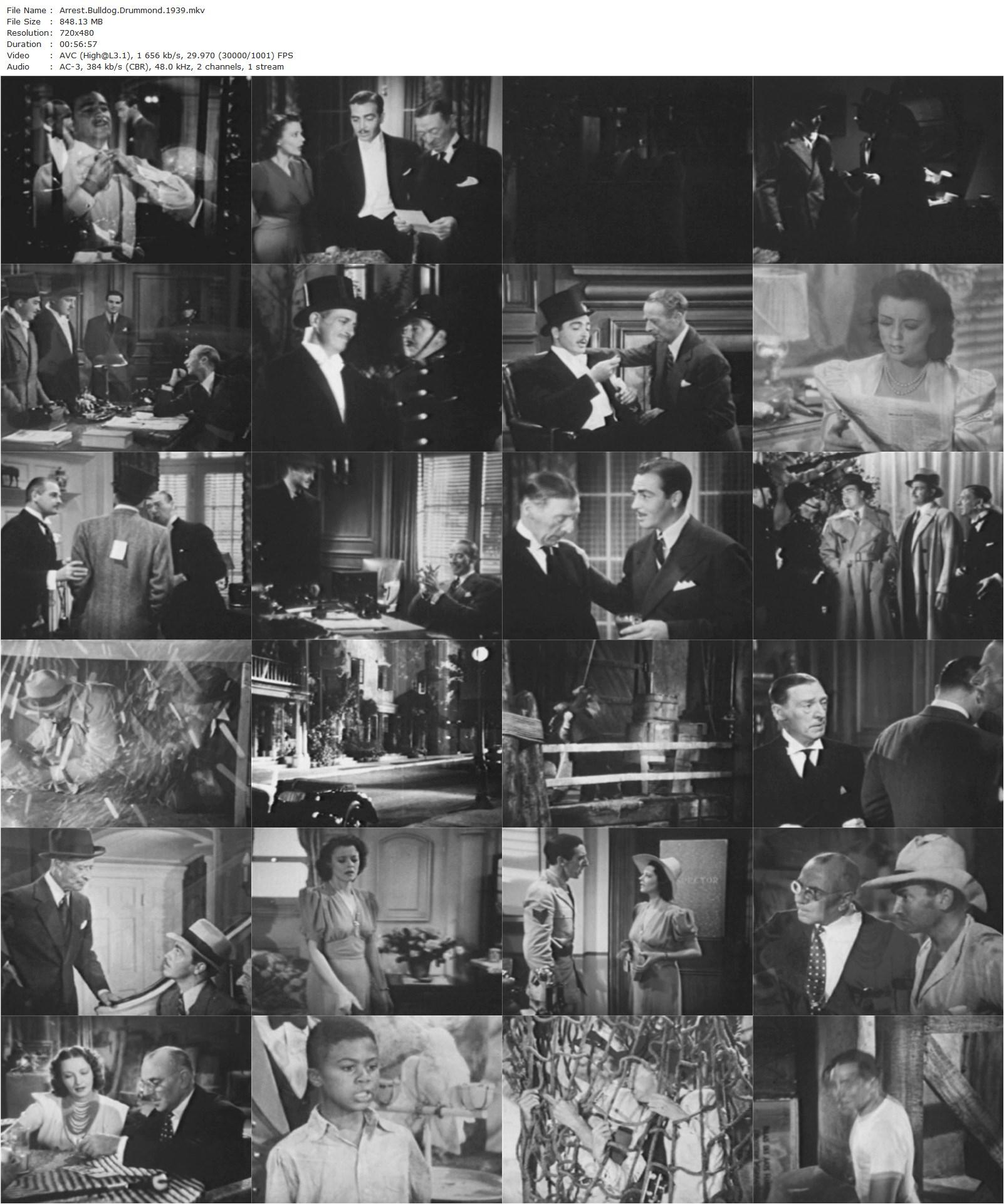 Arrest Bulldog Drummond (1938) James P. Hogan, John Howard, Heather Angel, H.B. Warner-poster