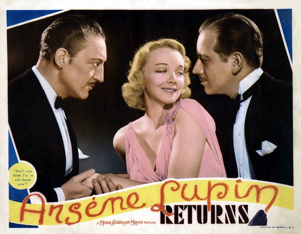 Arsène Lupin Returns (1938) George Fitzmaurice, Melvyn Douglas, Virginia Bruce, Warren William, Mystery, Crime