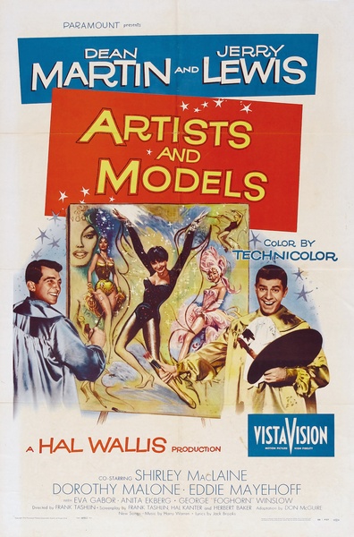 Artist And Models (1955) Frank Tashlin, Dean Martin, Jerry Lewis, Shirley MacLaine, Comedy, Musical