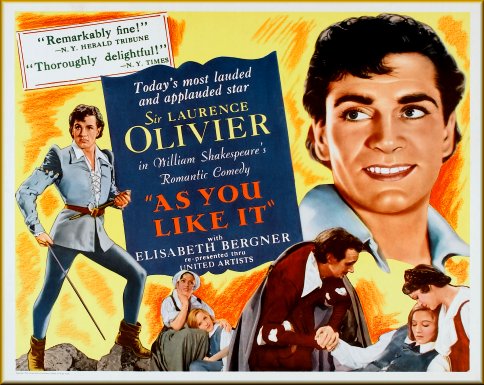 As You Like It (1936) Paul Czinner, Elisabeth Bergner, Laurence Olivier, Sophie Stewart, Drama, Comedy, Romance