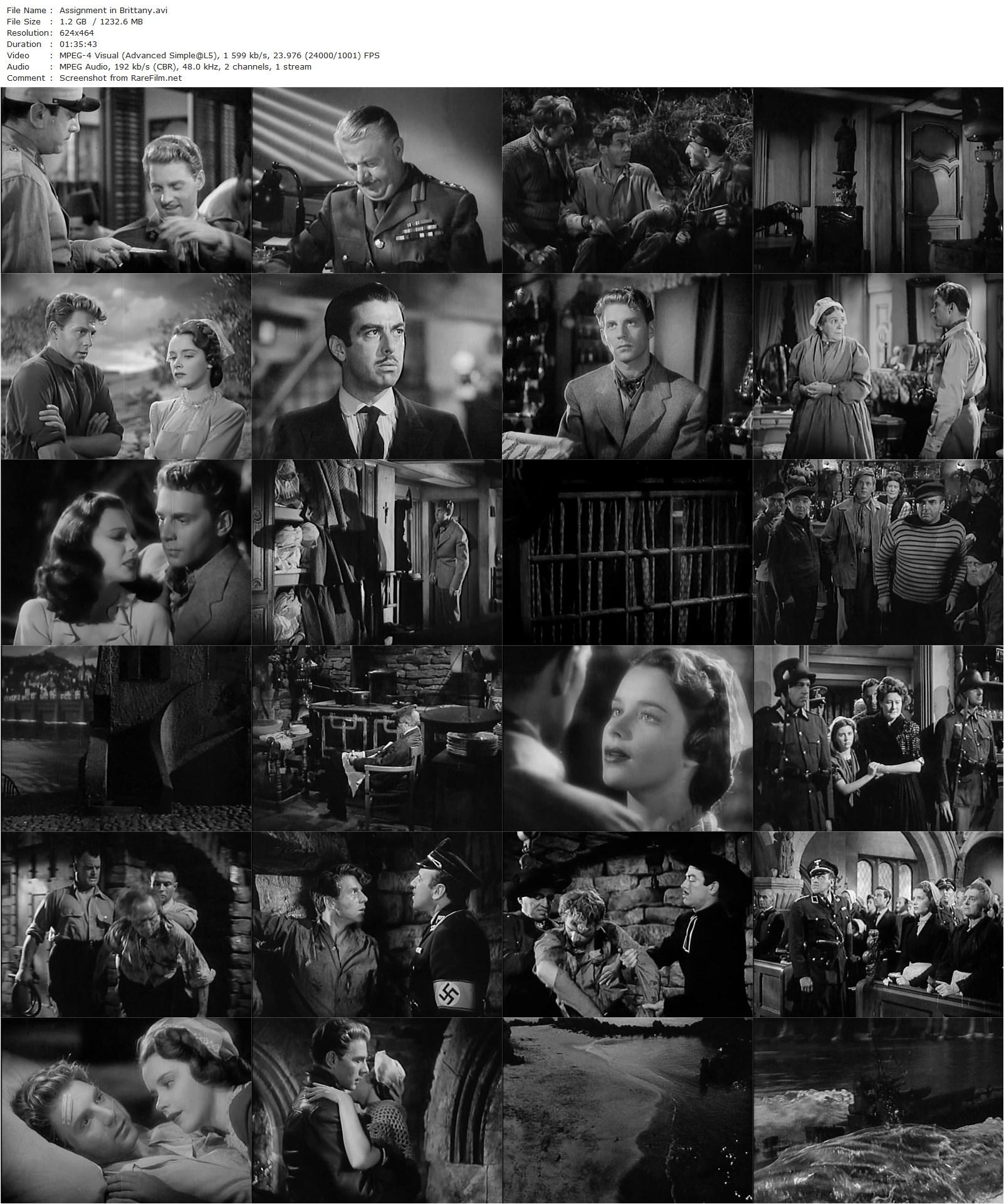 Assignment in Brittany (1943) Jack Conway, Jean-Pierre Aumont, Susan Peters, Margaret Wycherly-poster