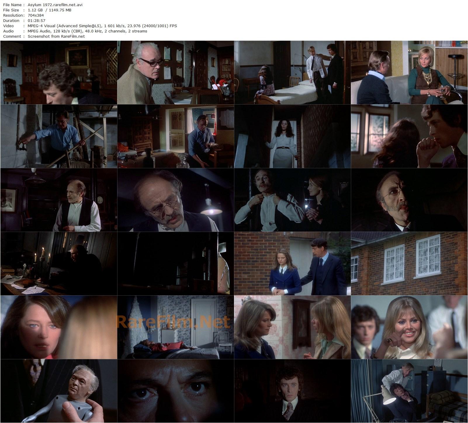 Asylum (1972) Roy Ward Baker, Barbara Parkins, Richard Todd, Sylvia Syms-poster